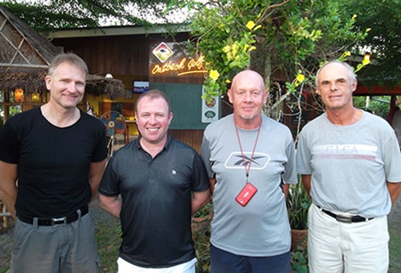 Friday podium placers (from the left): Svenn Ole Lund, Dave Buchanan, Doug Campbell and Chris Davisson.